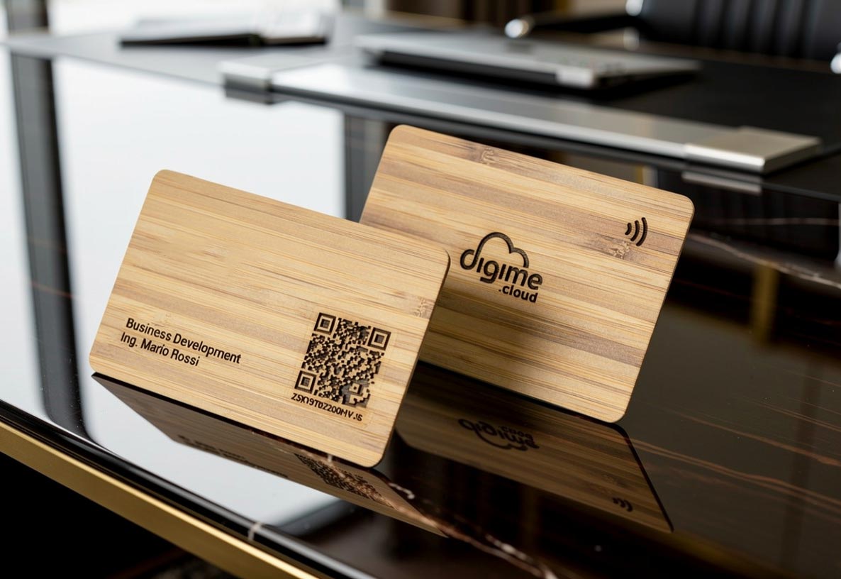 Biglietto da visita digitale NFC Personal Bamboo - immagine 3